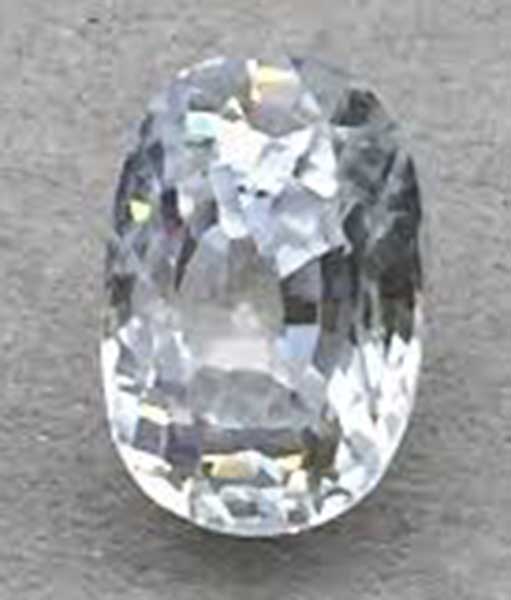 Gemstone White zirkon